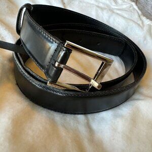 Men's Authentic Gucci Black Leather Belt
